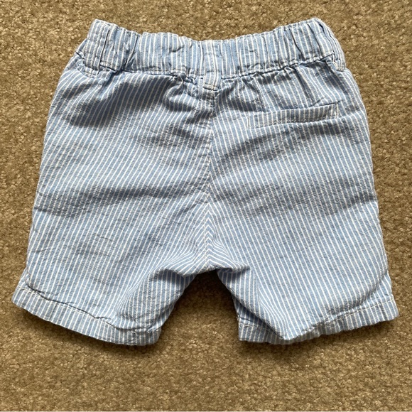 H&M Blue and White Striped Shorts 6-9 Months - Picture 5 of 7